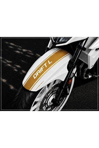 AlpiLeo Drift L Ön Çamurluk Stickerı Beyaz Tek Renk Kesim Folyo | Motosiklet ...