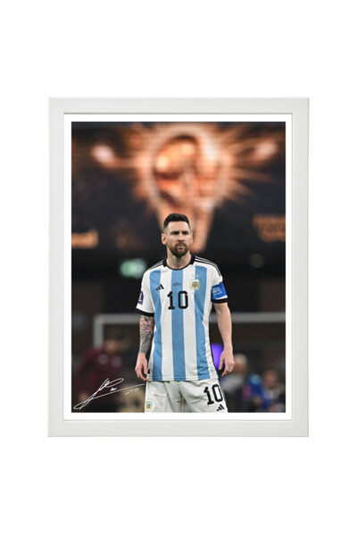 Boomah Accessories Lionel Messi Argentina Autographed Poster with Frame 30x40cm