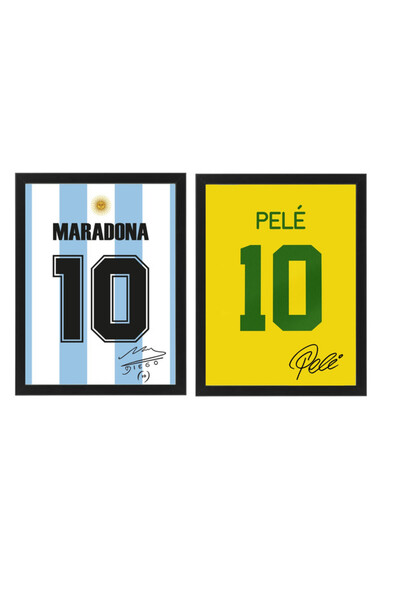 Boomah Accessories Set of 2, Diego Maradona & Pele - Argentina & Brazil Legen...