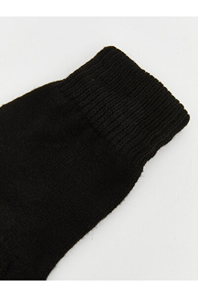 LC Waikiki Nevavm with a Difference from Lcw Accessories Black Knitwear Plain Girls' Gloves