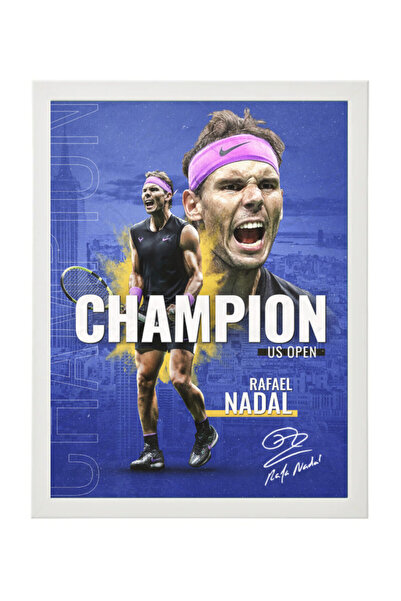 Boomah Accessories Rafael Nadal Champion Tennis Autographed Poster with Frame...