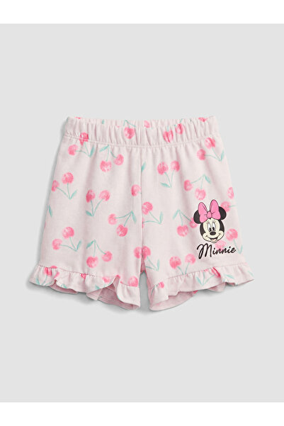 LC Waikiki Minnie Mouse Printed Girl's Shorts
