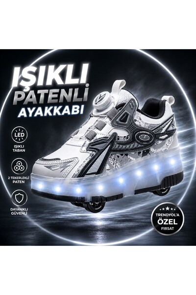mohawk PATENLİ IŞIKLI SPOR AYAKKABISI & TEKERLEKLİ SNEAKERS