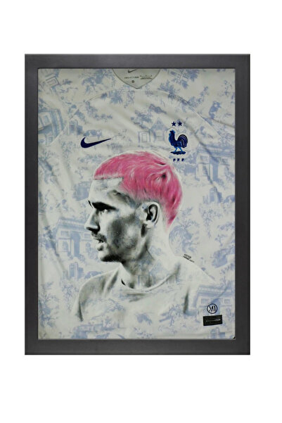 Boomah Accessories Antoine Griezmann France Jersey Art Poster with Frame 50x40cm