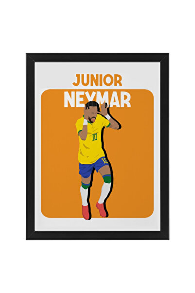 Boomah Accessories Neymar Brazil Football Gift Illustration Art Poster with F...