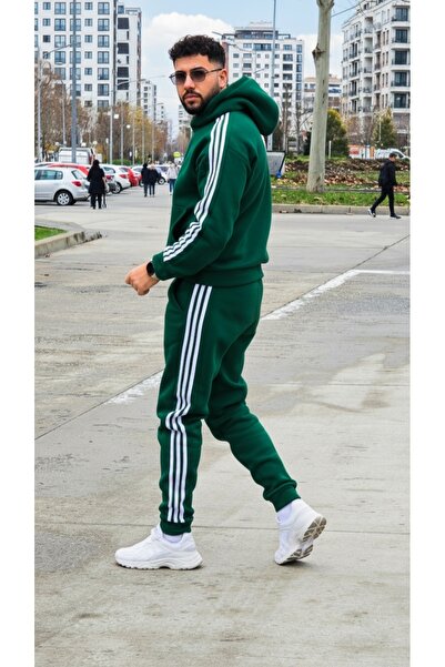 EXCLUSIVE STYLE Oversized thick Cotton tracksuit - KYOTO GREEN