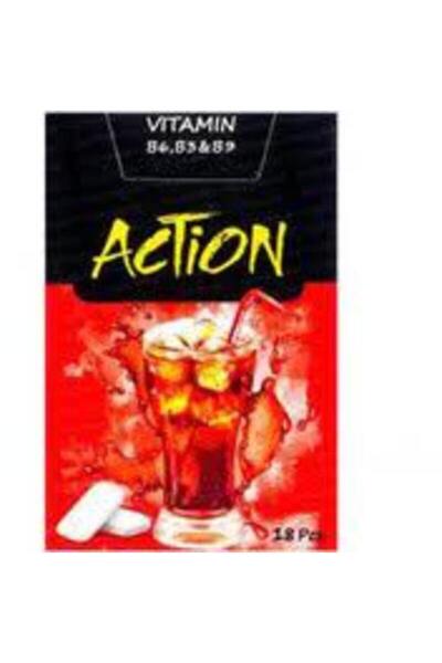 ACTION GUM علكة أكشن كولا 23.8 جرام، (20 × 2 عبوة)