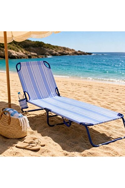 ELITECOMMERCEMARKET SEZLONG LINII TEXTIL FIER188X55X24CM