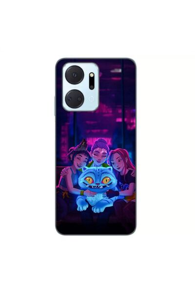 OEM Husa compatibila cu Honor X7a Silicon Gel Tpu Model KPop Demon Hunters Ha...