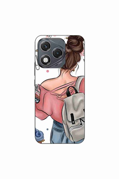 OEM Husa compatibila cu Honor 400 Lite Silicon Gel Tpu Model Girl Fashion School