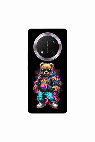 OEM Husa compatibila cu Honor Magic7 Lite Silicon Gel Tpu Model Bear Cool Black