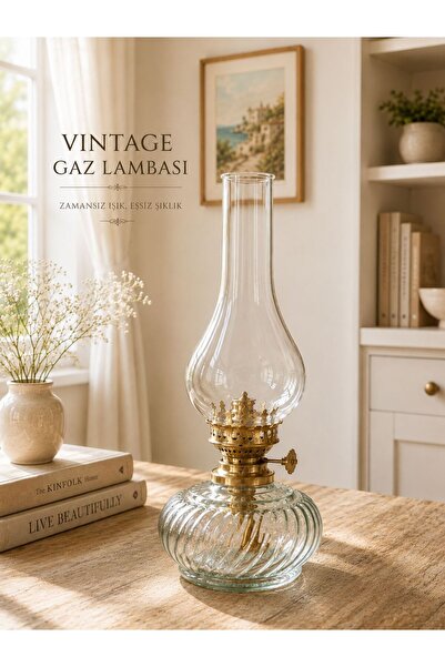 NEXVORİA Şık Tasarımlı Vintage Salon Gaz Lambası