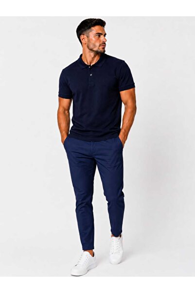 ANATOLIATEKSTILE Men's Polo Shirt Shirt Slim Fit Stretchy Cotton Elegant Casu...