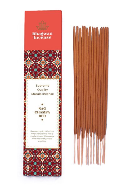 Bhagwan Incense Nag Champa Roșu - bețișoare parfumate masala naturale premium...