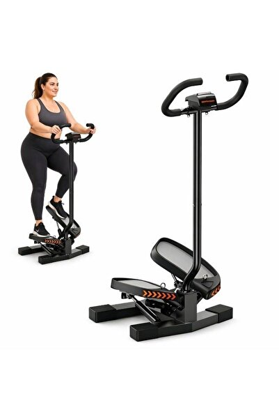 UUKEE Mini Stepper Machine with Handlebar, 350 LBS Home Workout Stepper with ...