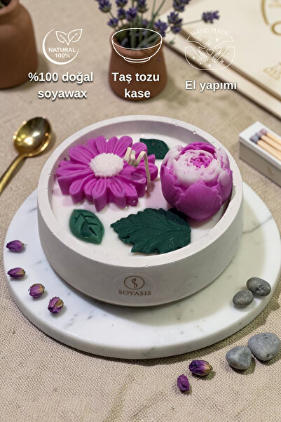 Soyasis DEKORATİF MUM ORTA BOY SERİ - AMBER KOKULU