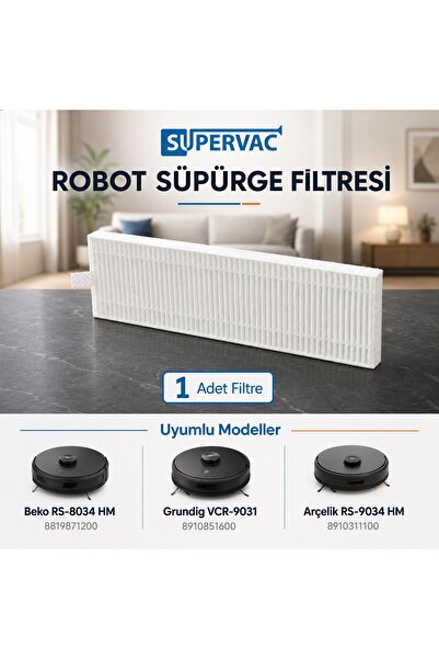 Supervac Filtru Hepa pentru aspirator RS9034HM Compatibil cu Arçelik, Beko, G...