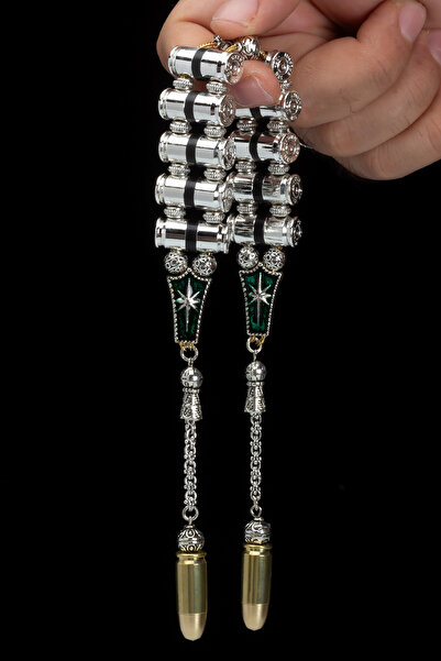 OTTOTESBİH Certified Bullet Design 105Gr Alpaca Metal Rosary Zaza Rosary