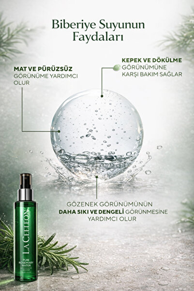 la celleon %100 Doğal Biberiye Suyu Saç Toniği 100 ml | Dökülme Karşıtı Saç Bakımı