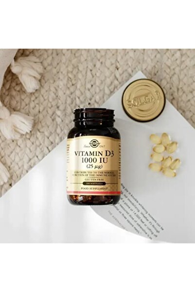 Solgar Vitamin D3 1000 IU 100 Yumuşak Kapsül