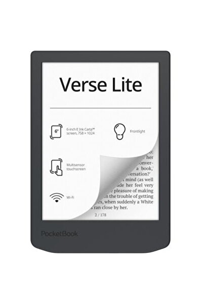 pocketbook Cititor eBook Verse Lite 8GB, gri, 6 inch, USB Type-C/WiFi, 108x15...