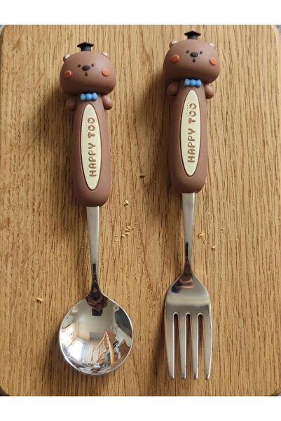 Home Cute Figured Premium Children's Bpa Free Stainless Steel Fork and Spoon ...