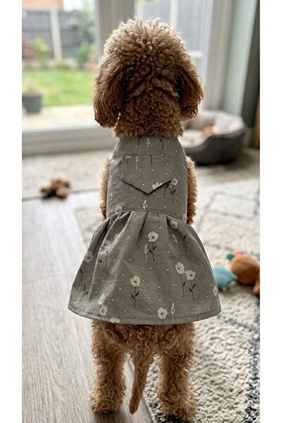 PetiliDünya Flower Dress Cat Outfit Dog Outfit Dress