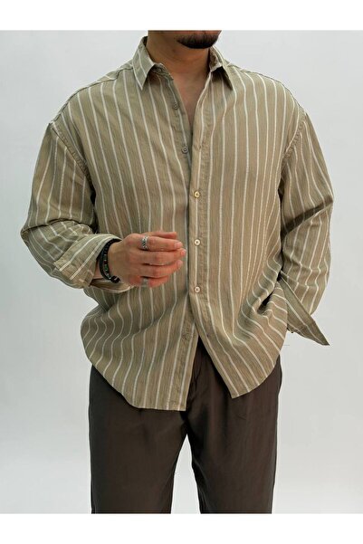 BYATA MENS STYLE Men's Summer Striped Shirt