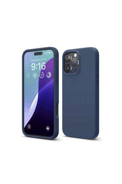 OEM Apple iPhone 16 Pro Max Case Nano Velvet Silicone - Navy Blue