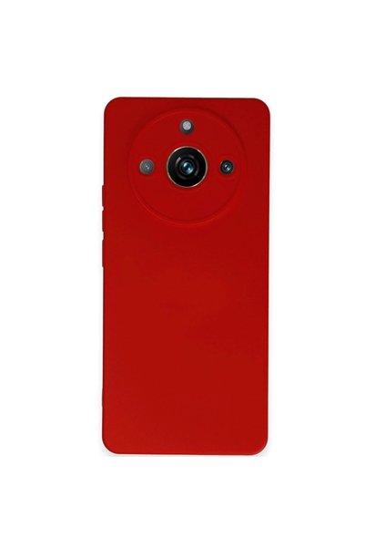Ethab Ticaret Glb-Stl41414 Realme 11 Pro Case Nano Velvet Silicone - Red