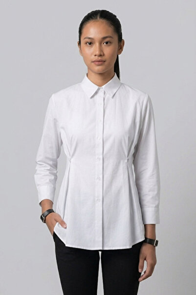 Şiir Tekstil Ewena Regular and Slim Fit Short Sleeve Side Buttoned Mid-Length...