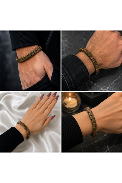 The Magıc of Healıng Unakit Natural Stone Rolex Bracelet