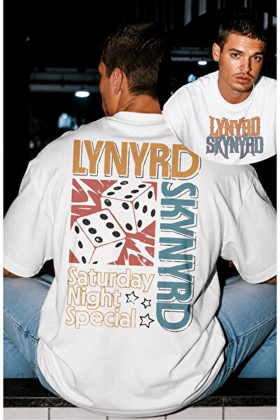 Fuddy Moda Unisex velika majica Lynyrd Skynyrd Saturday Night Special sa zadn...