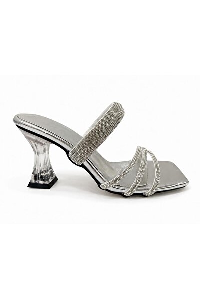 PAPUCUMUN DÜNYASI Transparent Heels with Ankle Straps, Daily Heel-Shoes for E...
