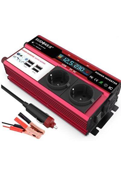 GÜMRÜK BEY SUDOKEJİ 2000W INVERTER GÜÇ ÜNİTESİ 12V DC Araç Karavan Tekne Powe...