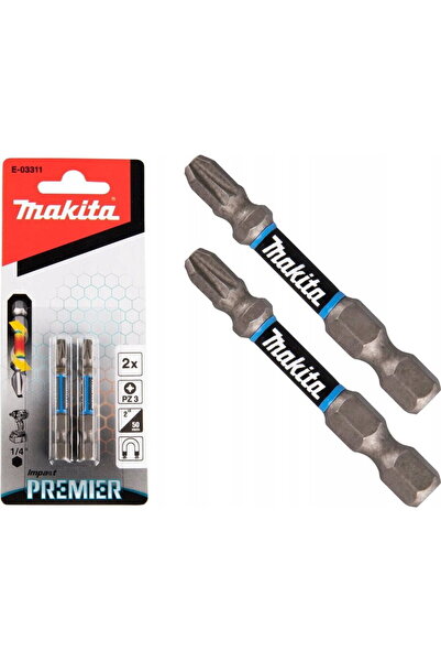 Makita E-03311 - Set capete de insurubare, profil PZ, 2 bucati