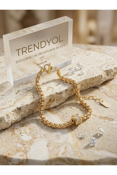 XUPING JEWELRY Xuping Kadın Gold Altın Kaplama Silindir Zirkon Taşlı Küp Zinc...