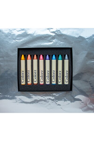COLORZ Profesyonel 8’li Yağlı Pastel Seti (Metalik Renkler)