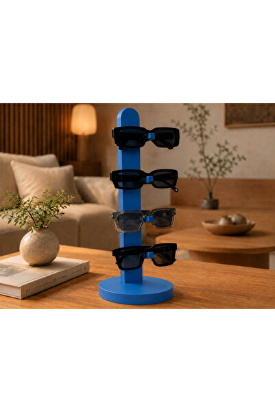 Çoklu Gözlük Standı 4’lü Masaüstü Gözlük Tutucu Organizer 3D Baskı