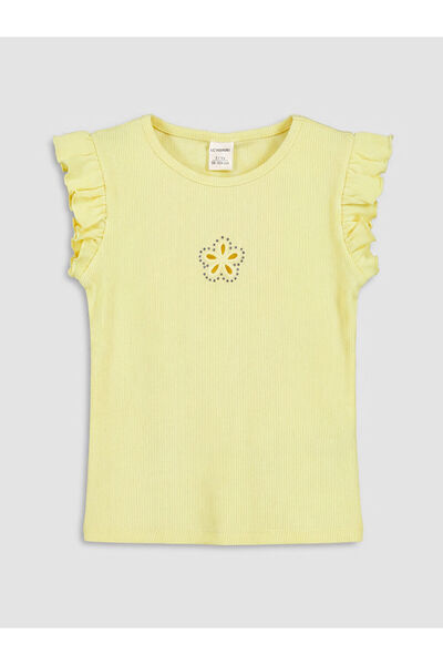 LC Waikiki Crew Neck Stoned Girl's Undershirt