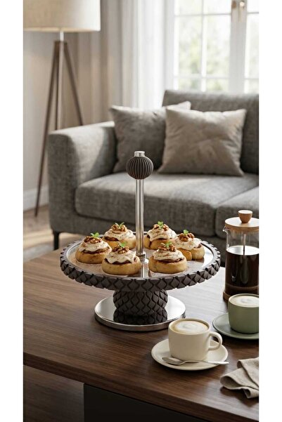Generic Elegant and luxuriously designed serving stand for sweets and nuts, p...