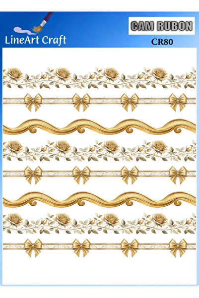 LİNEART Glass Surface Rubon Printing Transfer No:Cr80-20X20Cm