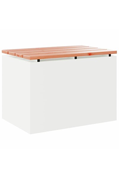vidaxl Garden bench White 60 x 40 x 43 cm Steel