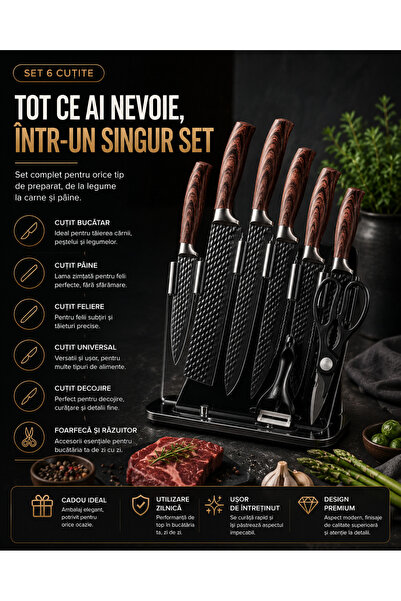 OEM SET OF 6 KNIVES (RO-V06)