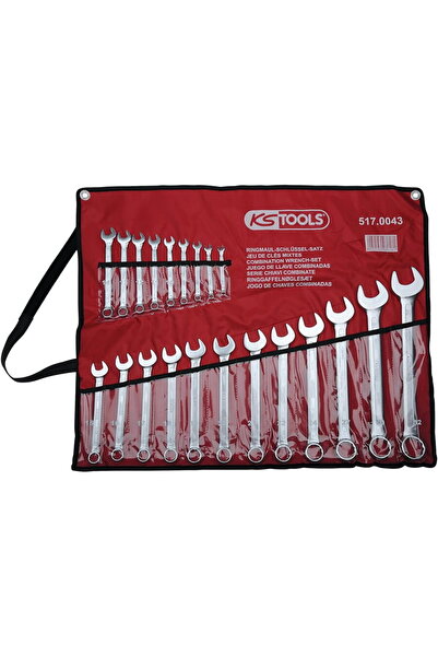 KS Tools Ring Spanner-Set angled 21-pieces 6-32mm 517.0043