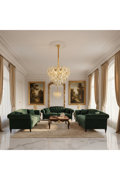 iTin Candelabru Cristal FLEUR Eleganza 9x E14, Diametru 50 cm, Înălțime 40 cm...