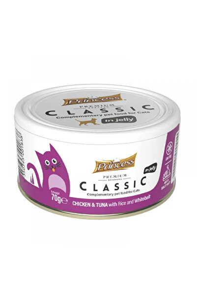 Prince Princess Premium Classic Κονσέρβα Γάτας με Τόνο, Κοτόπουλο, Ψάρι & Ρύζ...
