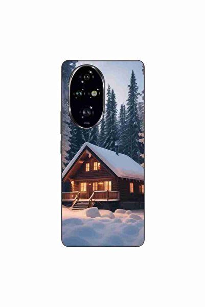 OEM Husa compatibila cu Honor 200 Pro Silicon Gel Tpu Model Peisaj Iarna Cabana