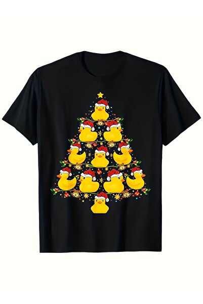 yiou trendy clothing Fun Christmas T-shirt for Men - Featuring ducks wearing ...