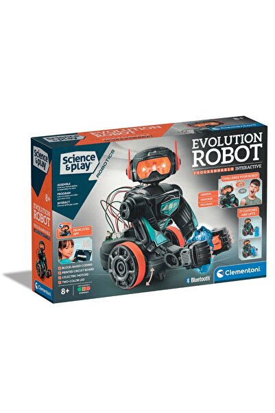 CLEMENTONI Kit de constructie, Clementoni, Evolution Robot interactiv, 50 piese
